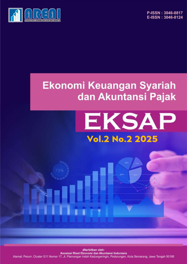 					View Vol. 2 No. 2 (2025): Ekonomi Keuangan Syariah dan Akuntansi Pajak (EKSAP)
				